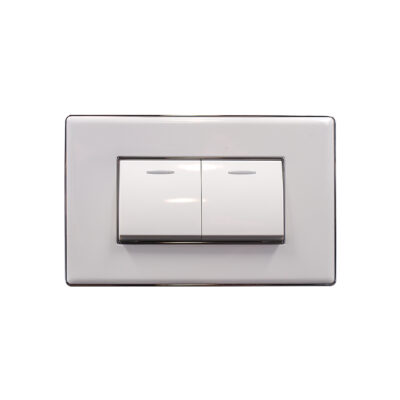 INTERRUPTOR 3 WAY DOBLE BLANCO CROMO 250-125V